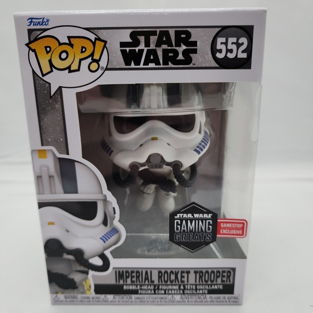 Funko Pop Star Wars 552 Imperial Rocket Trooper‎ GameStop Exclusive Figure